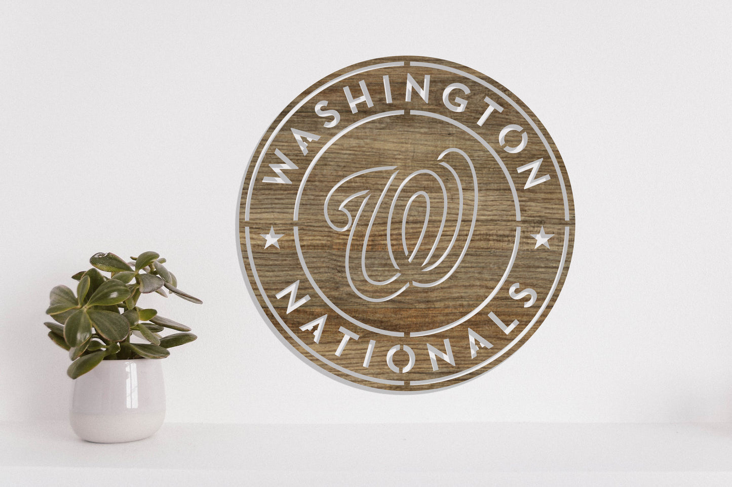 Washington Nationals Badge Shield Metal Laser Cut files svg dxf ai png jpg pdf eps