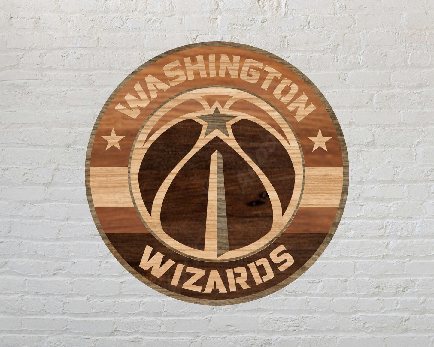 Washington Wizards NBA Teams Design Logo Multi Layer Laser Cut files svg dxf ai png