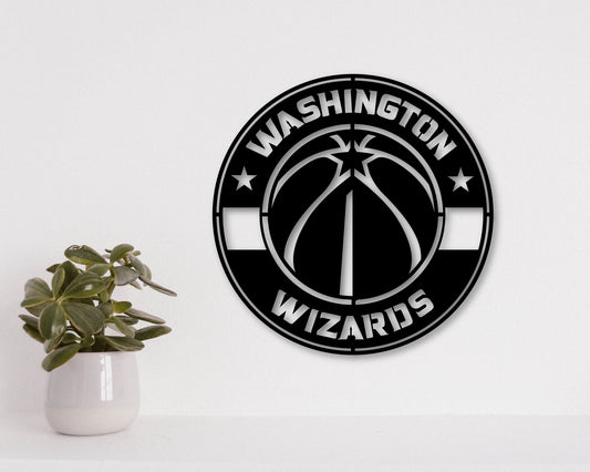 Washington Wizards NBA Teams Designed Logo Badge Shield Metal Laser Cut files svg dxf ai png jpg pdf eps