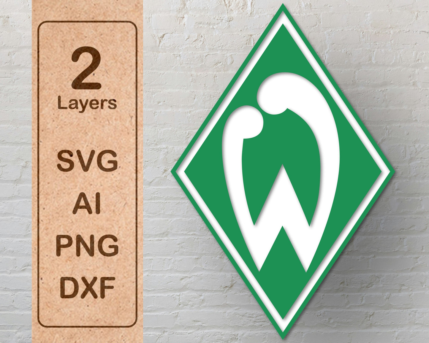 Werder Bremen FC Layered Laser Cut files