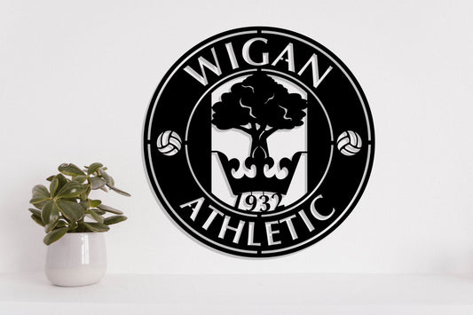 Wigan Athletic FC Batch Shield Metal Laser Cut files svg dxg jpg png pdf ai eps