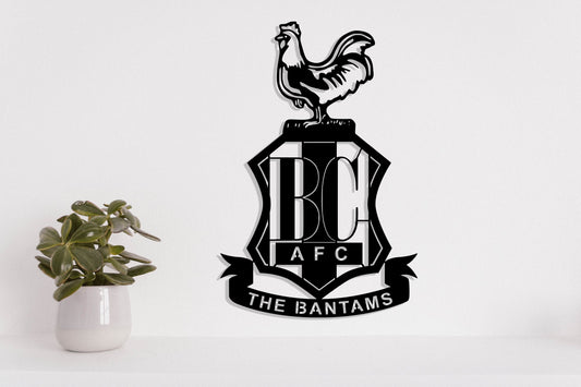 Bradford City FC Badge Shield Metal Laser Cut files svg dxg jpg png pdf ai eps
