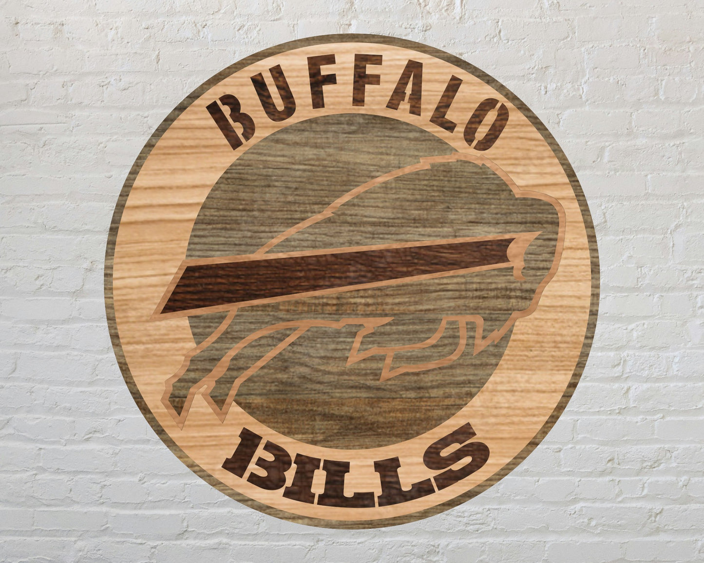 Buffalo Bills Multi Layered Laser Cut files svg dxf ai png