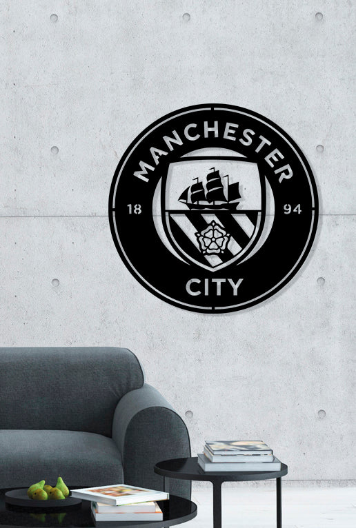 Manchester City FC Batch Shield Metal Laser Cut files