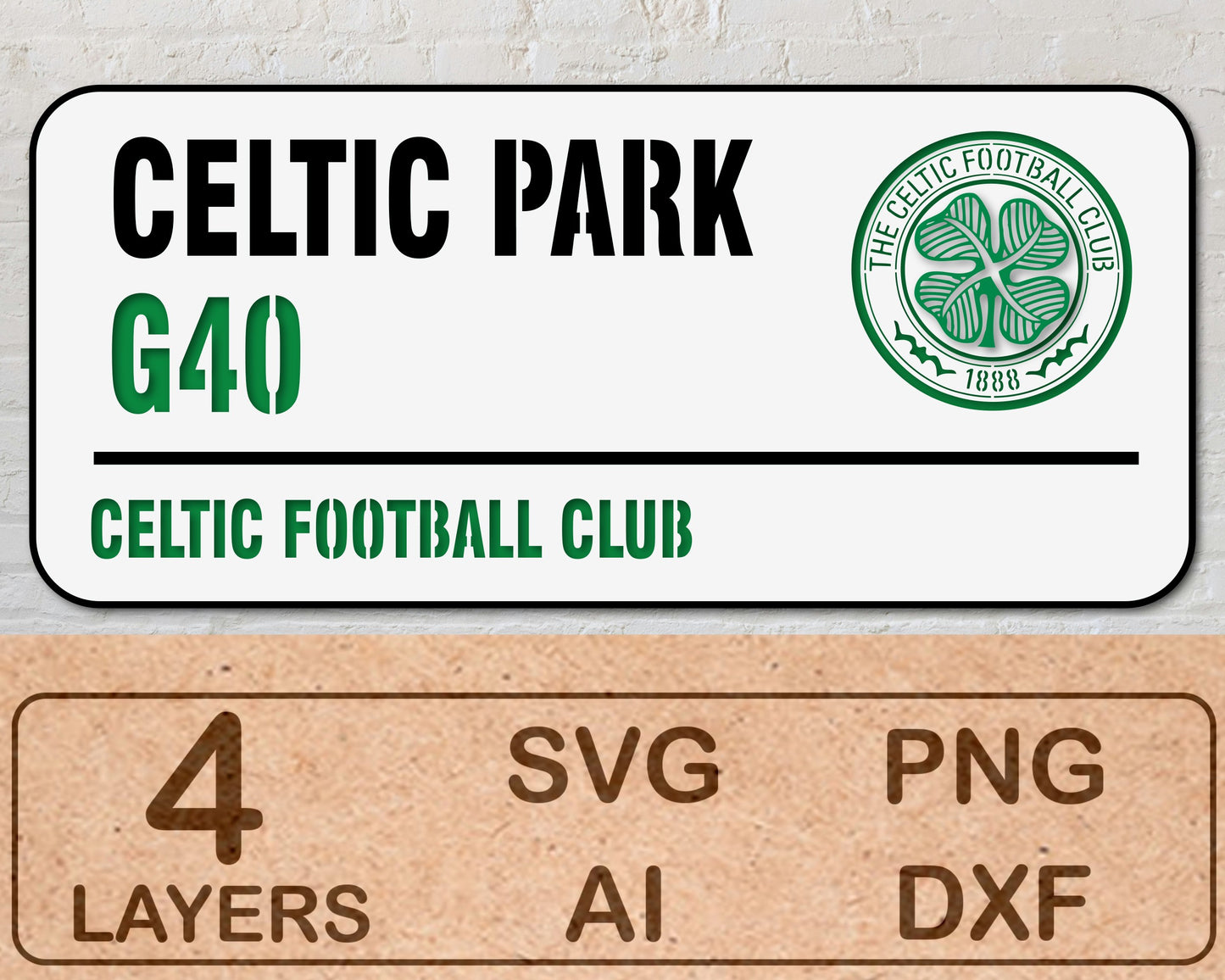 Celtic Park G40 FC Multi Layer Laser Cut files