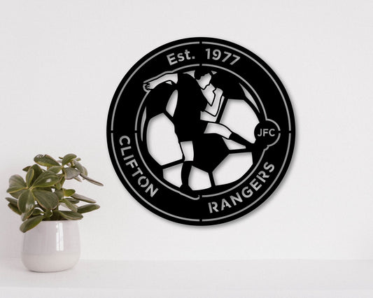 Clifton Rangers JFC Badge Shield Metal Laser Cut files svg dxg jpg png pdf ai eps