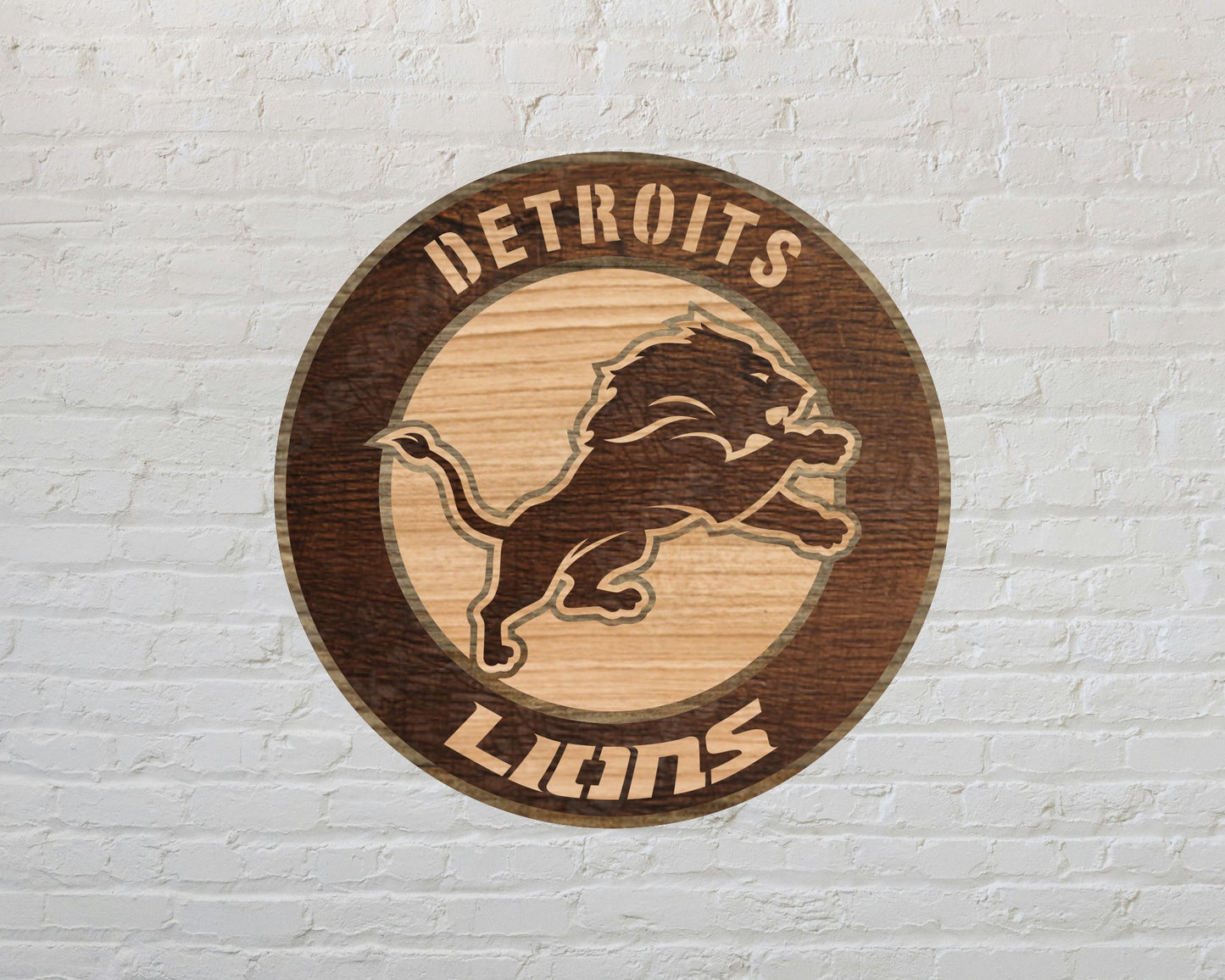 Detroit Lions Multi Layered Laser Cut files svg dxf ai png