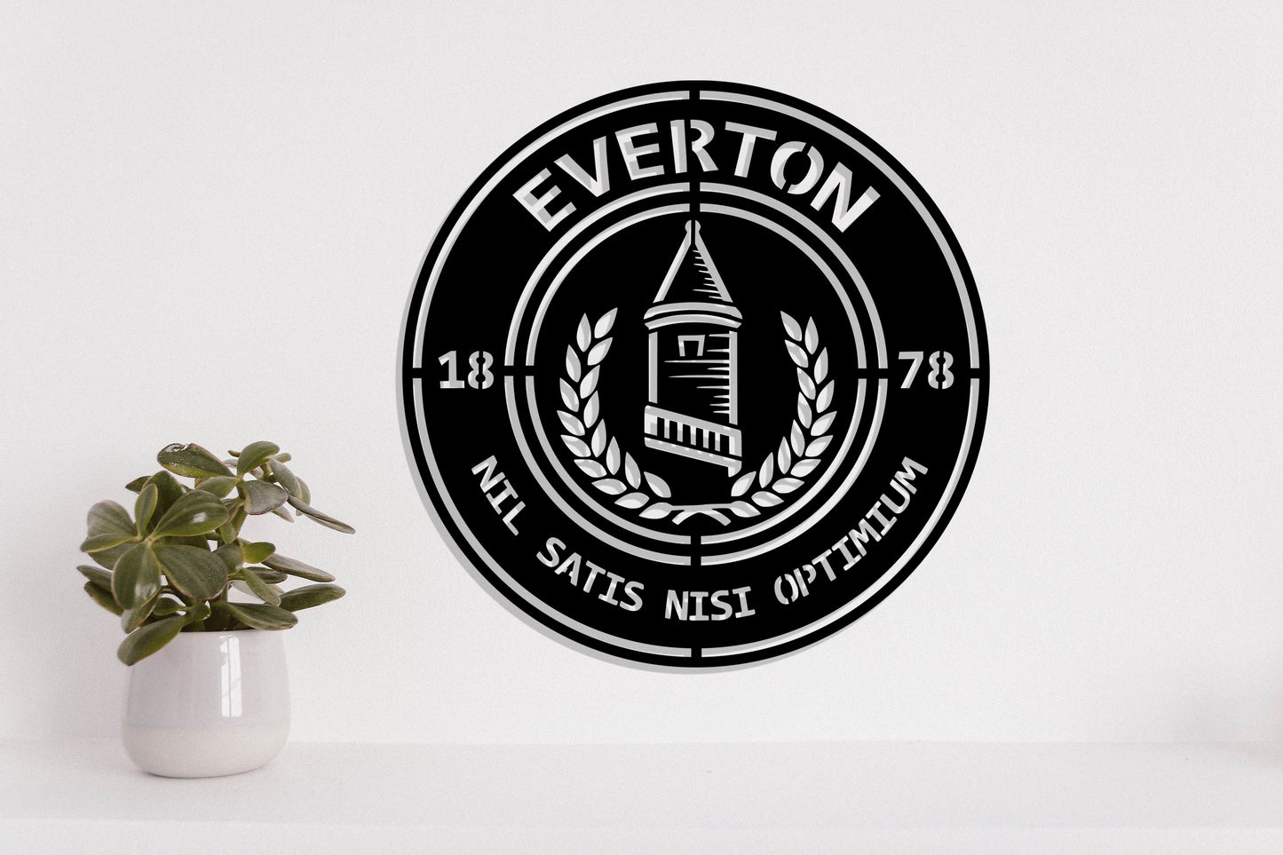 Everton FC (vintage) Badge Shield Metal Laser Cut file ai png svg dxf, jpg eps pdf 3