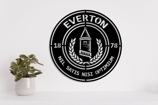 Everton FC (vintage) Badge Shield Metal Laser Cut file ai png svg dxf, jpg eps pdf 3