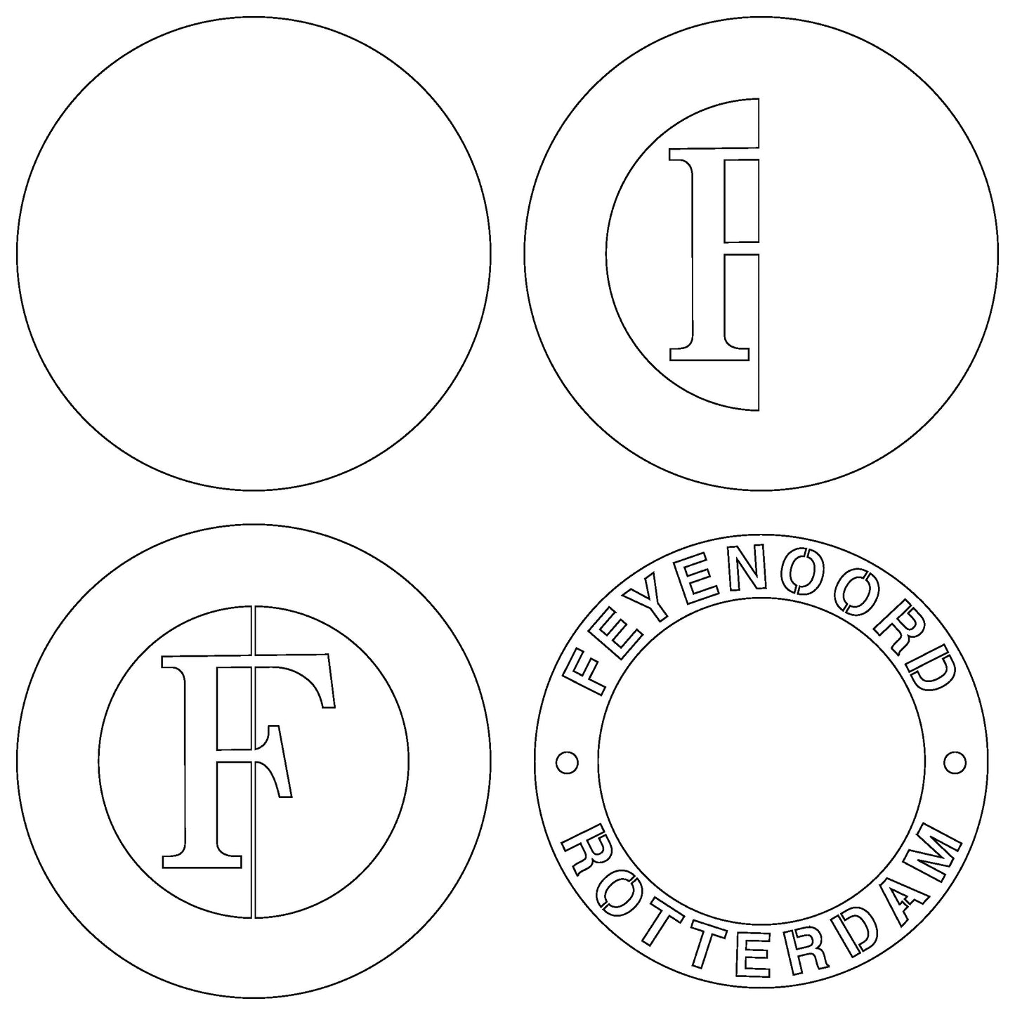 Feyenoord FC Layered Laser Cut files
