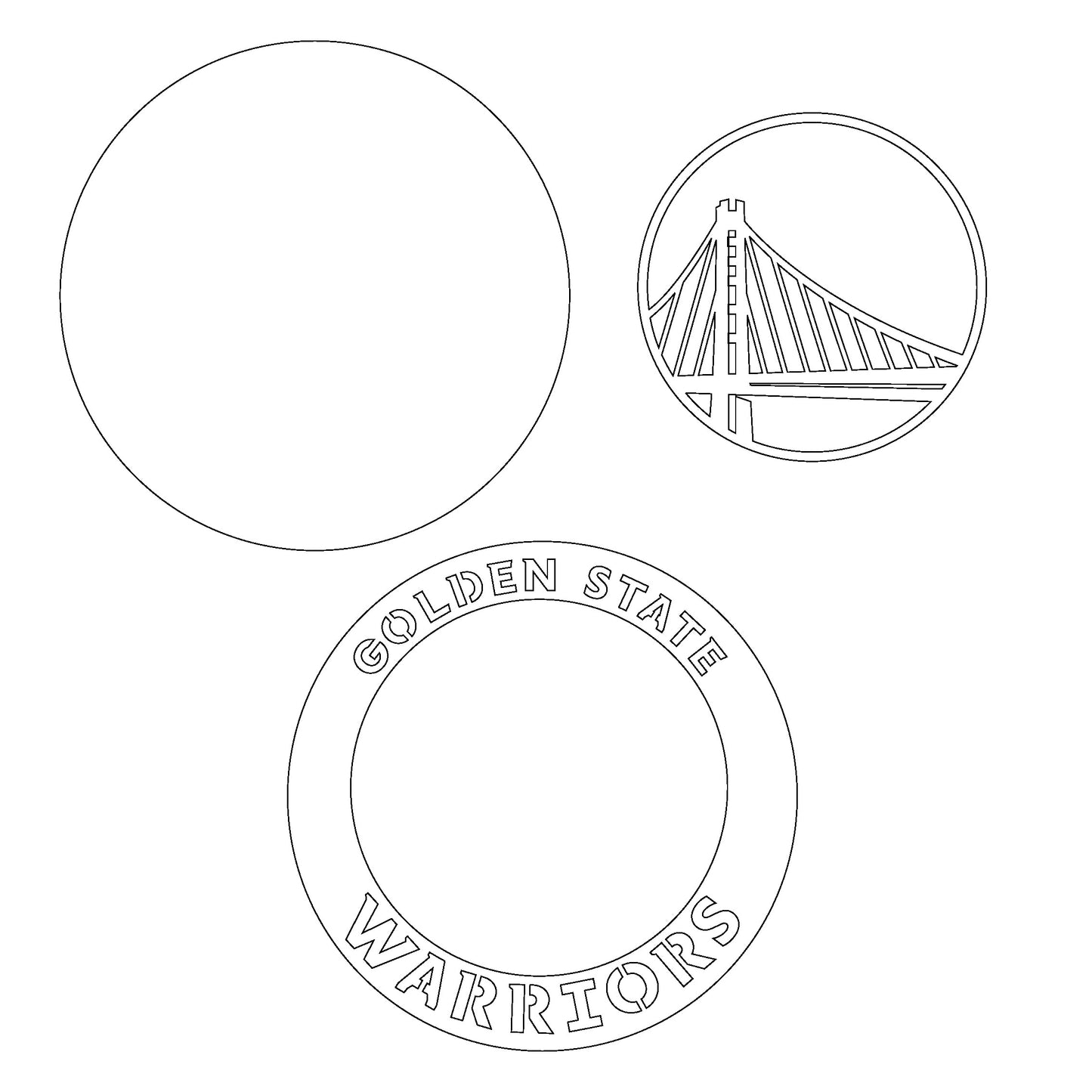 Golden State Warriors Layered Laser Cut files
