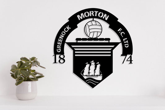 Greenock Morton FC Batch Shield Metal Laser Cut files svg dxg jpg png pdf ai eps