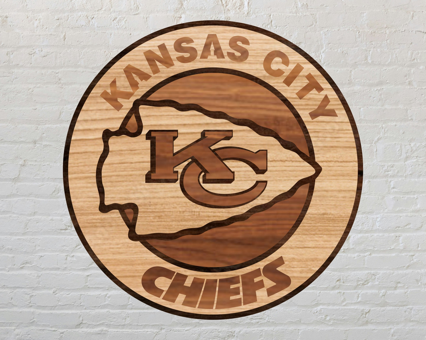 Kansas City Chiefs Multi Layered Laser Cut files svg dxf ai png