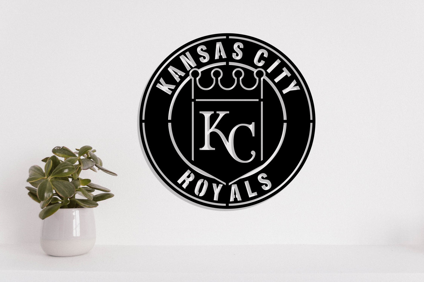 Kansas City Royals Badge Shield Metal Laser Cut files svg dxf ai png jpg pdf eps