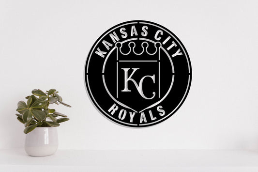 Kansas City Royals Badge Shield Metal Laser Cut files svg dxf ai png jpg pdf eps