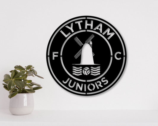 Lytham Juniors FC Badge Shield Metal Laser Cut files svg dxg jpg png pdf ai eps