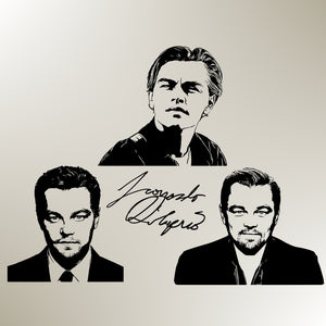 Silhouette En Carton Leonardo DiCaprio Grandeur Nature (60x179 Cm) - Décoration Pour Fête, Anniversaire, Bureau