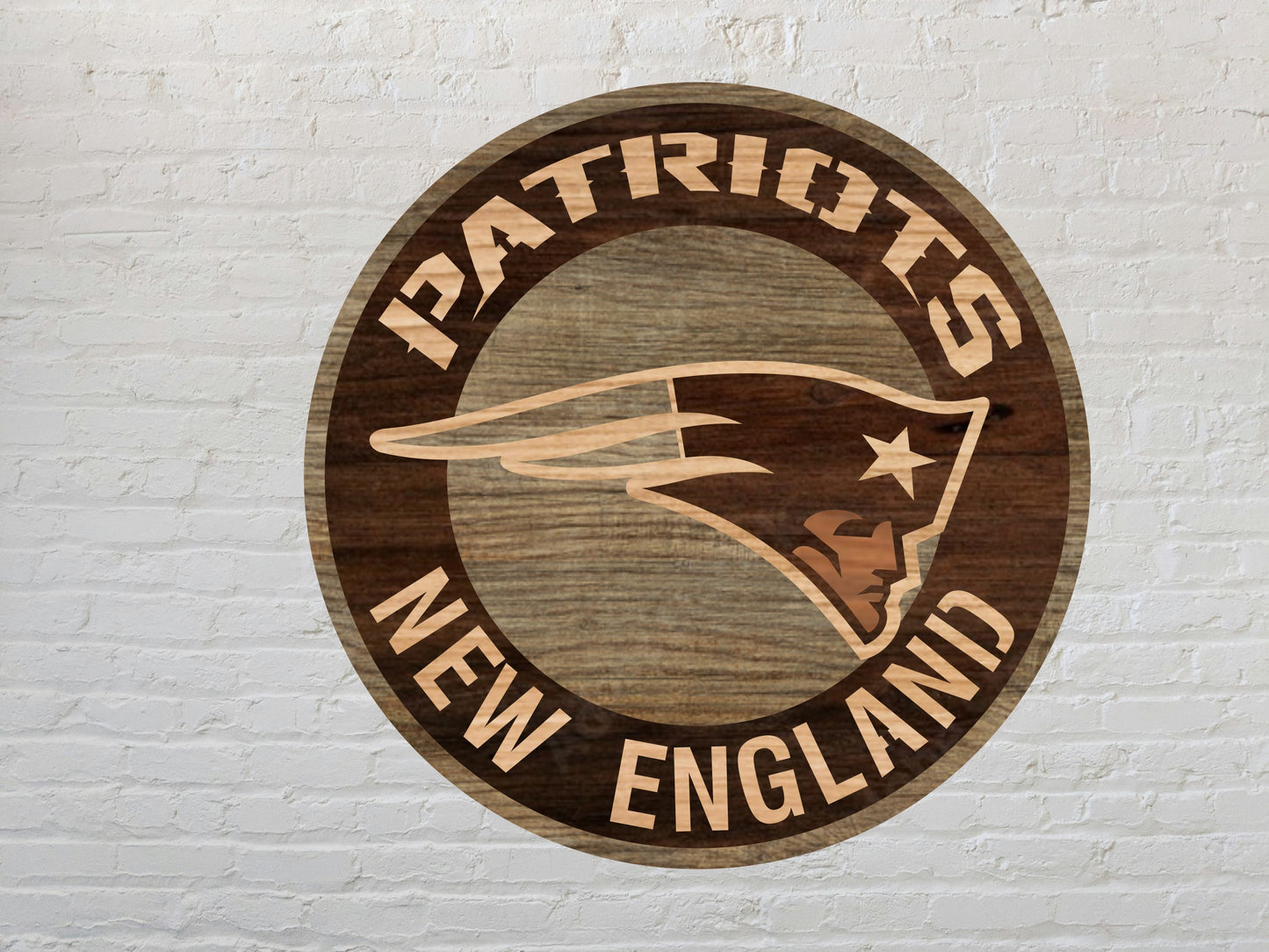 New England Patriots Multi Layered Laser Cut files svg dxf ai png