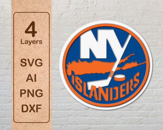 New York Islanders Layered Laser Cut files