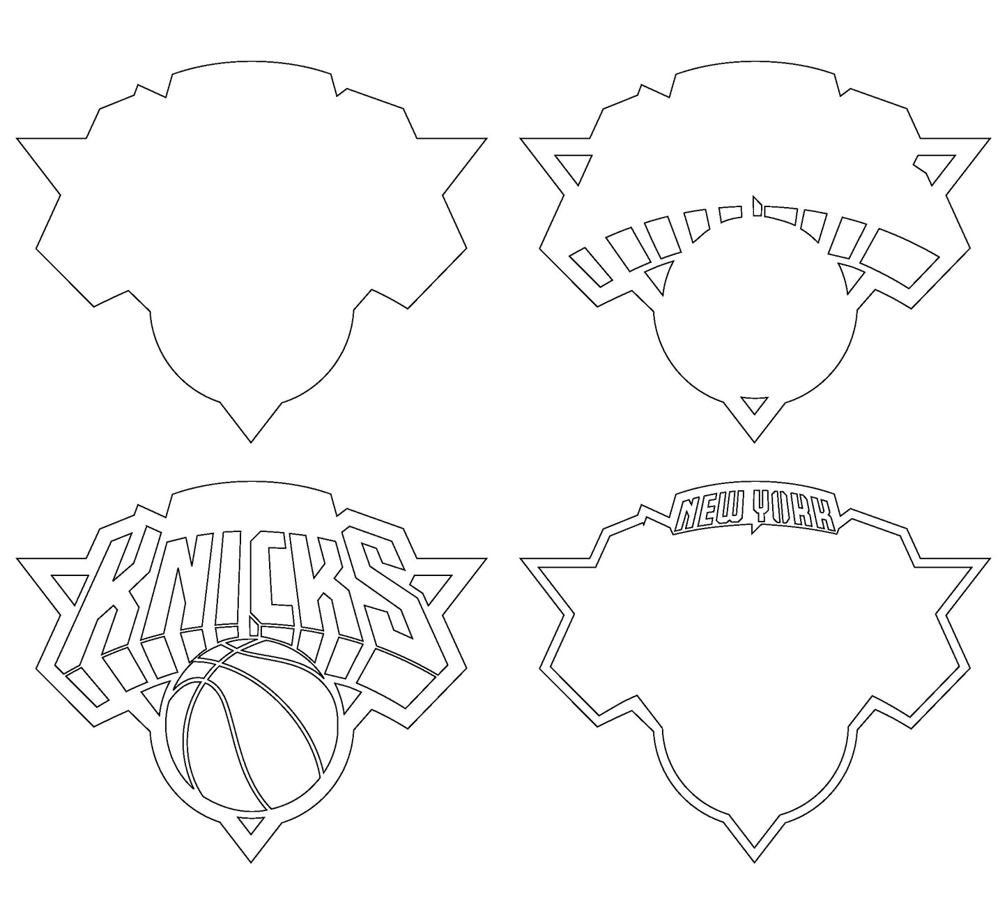 New York Knicks Layered Laser Cut files