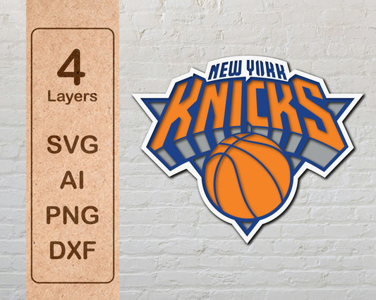 New York Knicks Layered Laser Cut files