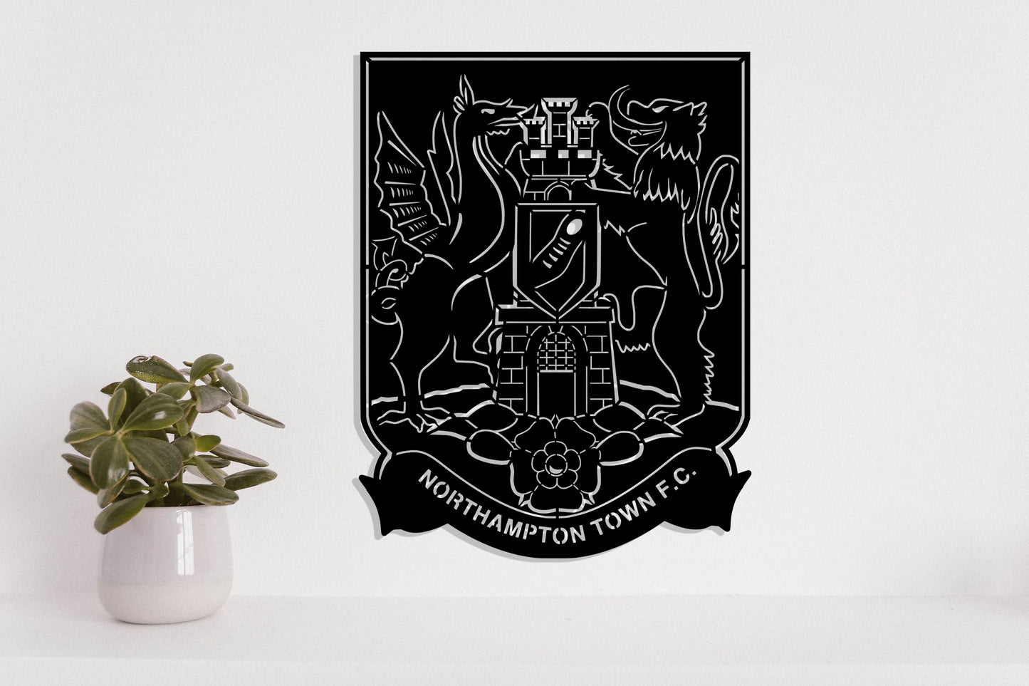 Northampton Town FC Badge Shield Metal Laser Cut files svg dxg jpg png pdf ai eps