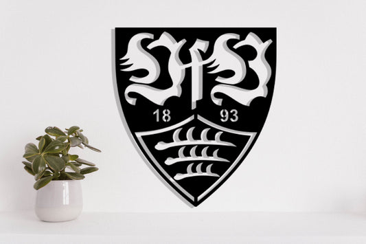 Stuttgart FC Batch Shield Metal Laser Cut files svg dxg jpg png pdf ai eps