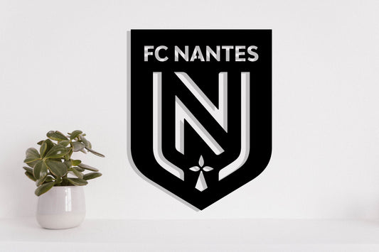Nantes FC Badge Shield Metal Laser Cut files svg dxf png jpg pdf ai eps