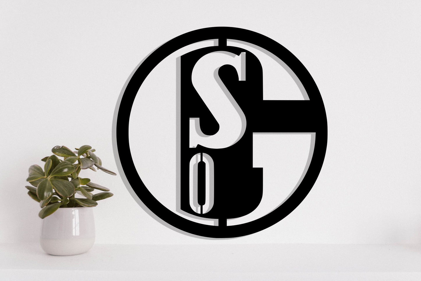 Schalke 04 FC Batch Shield Metal Laser Cut files svg dxg jpg png pdf ai eps