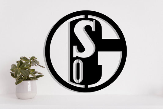 Schalke 04 FC Batch Shield Metal Laser Cut files svg dxg jpg png pdf ai eps