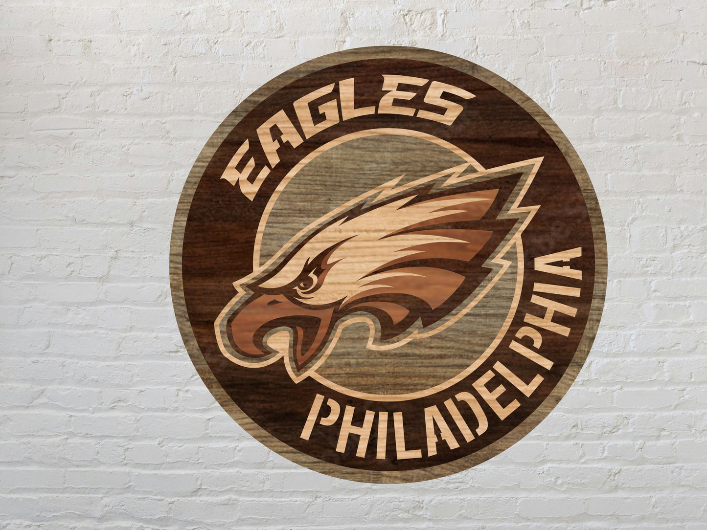 Philadelphia Eagles Multi Layered Laser Cut files svg dxf ai png
