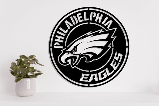 Philadelphia Eagles 1 Badge Shield Laser Cut files svg dxf ai eps png jpg pdf