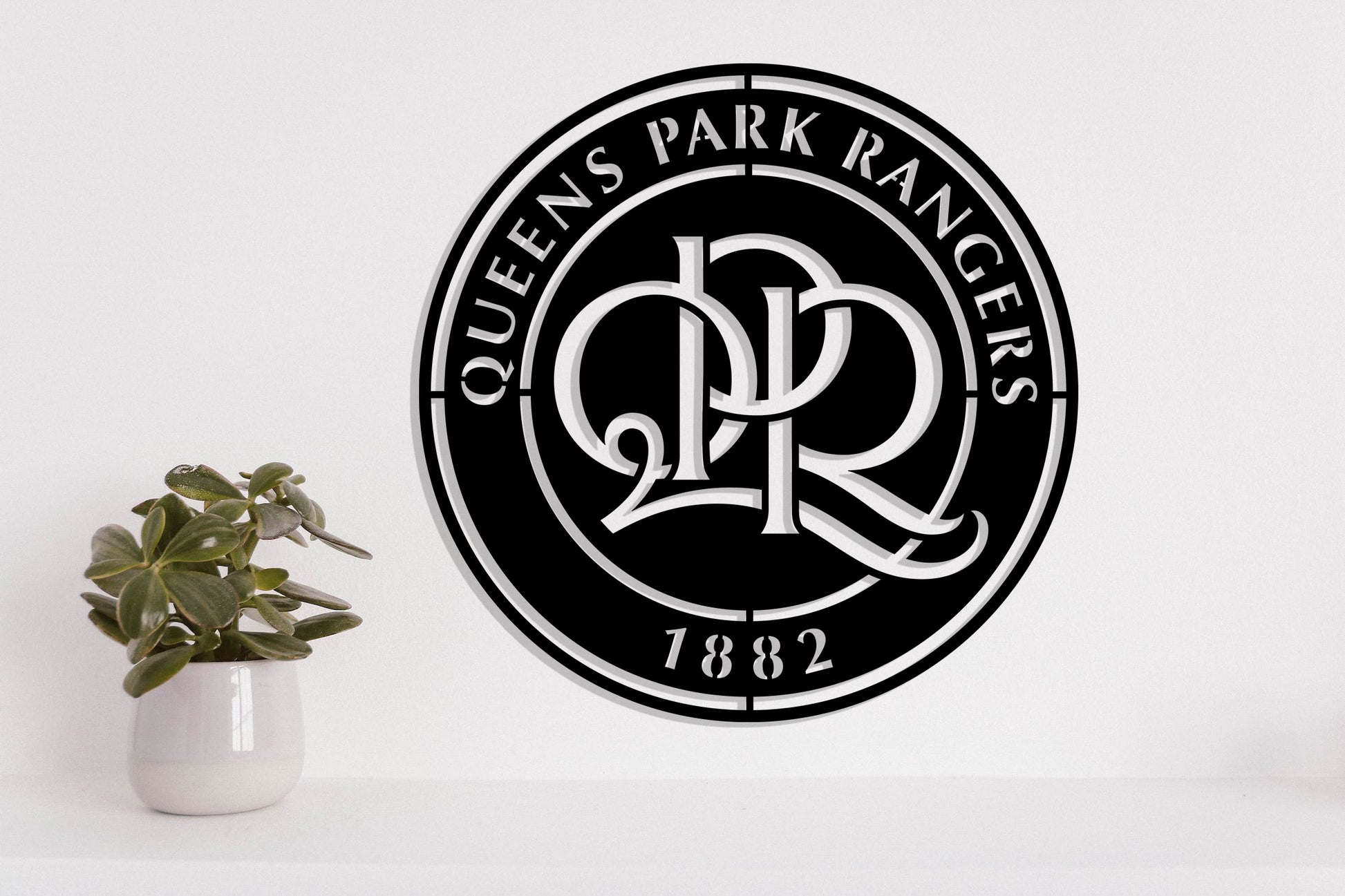 Queens Park Rangers FC Badge Shield Metal Laser Cut files svg dxg jpg ...