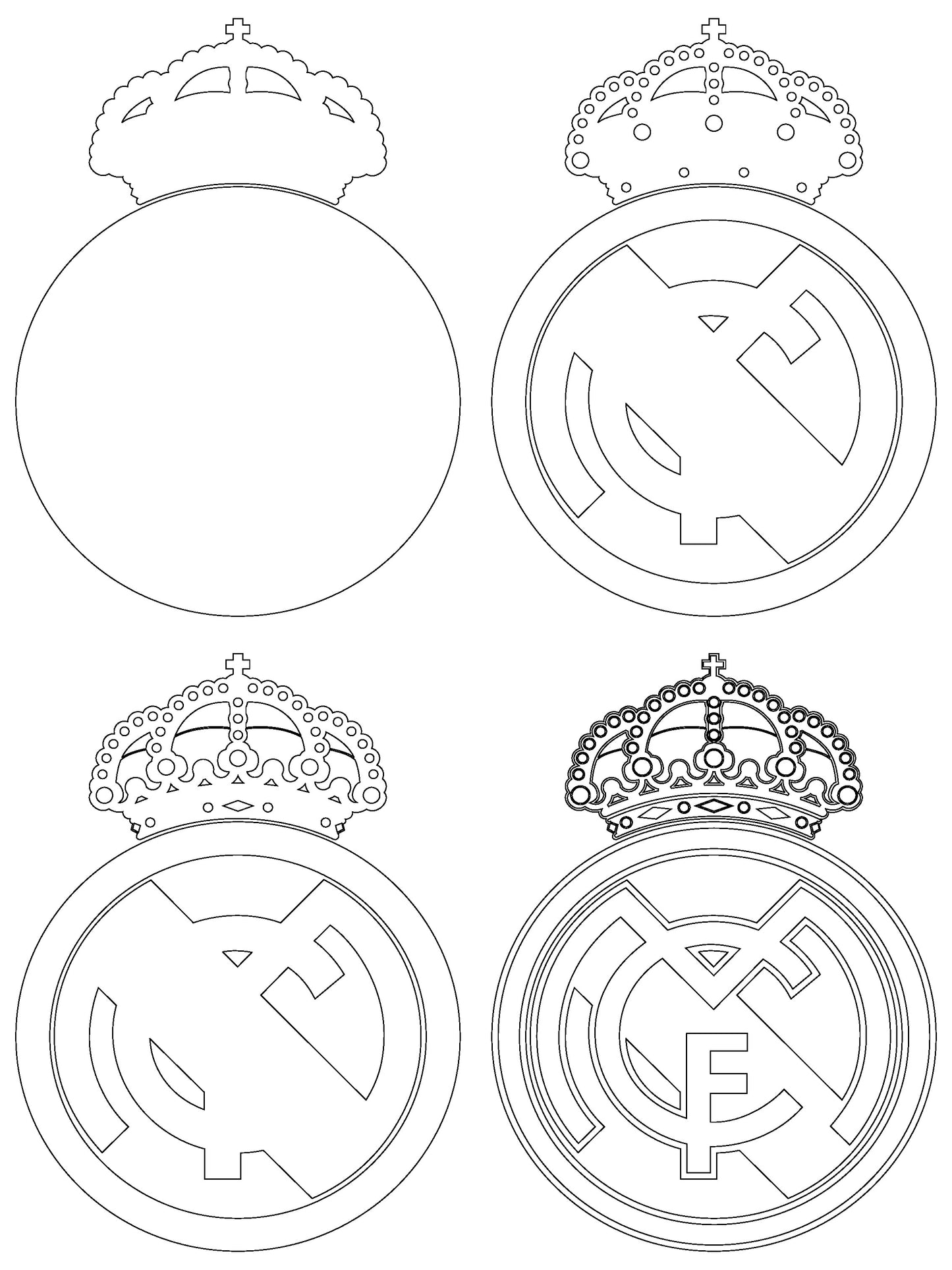 Real Madrid FC Layered Laser Cut files