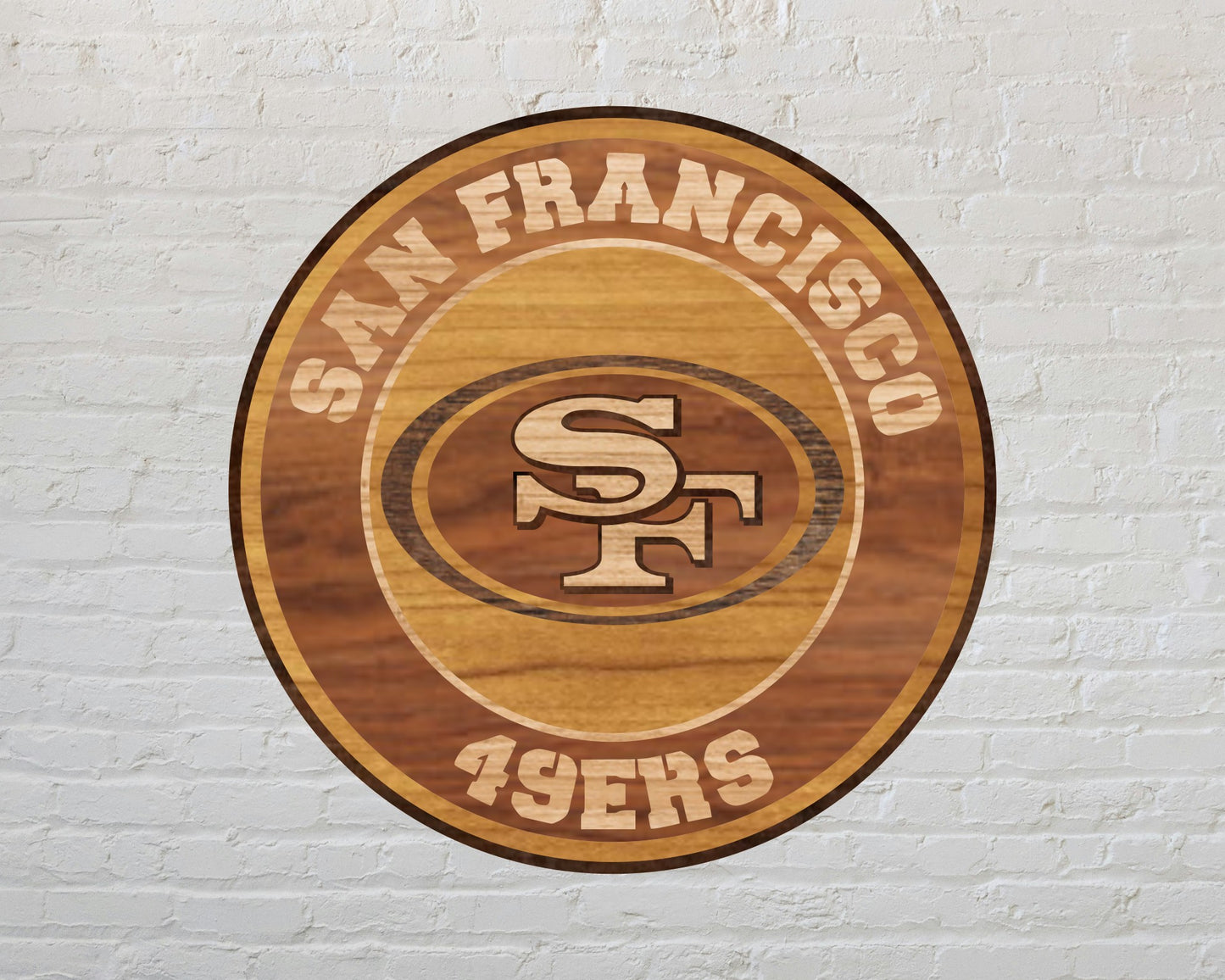San Francisco 49ers NFL Football Team Design Logo Multilayer Laser Cut files svg dxf ai png