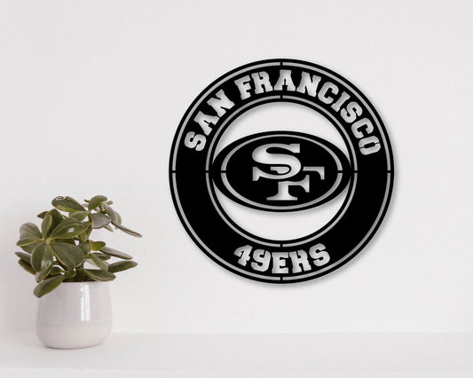 San Francisco 49ers Badge Shield Laser Cut file svg dxf ai eps png jpg pdf