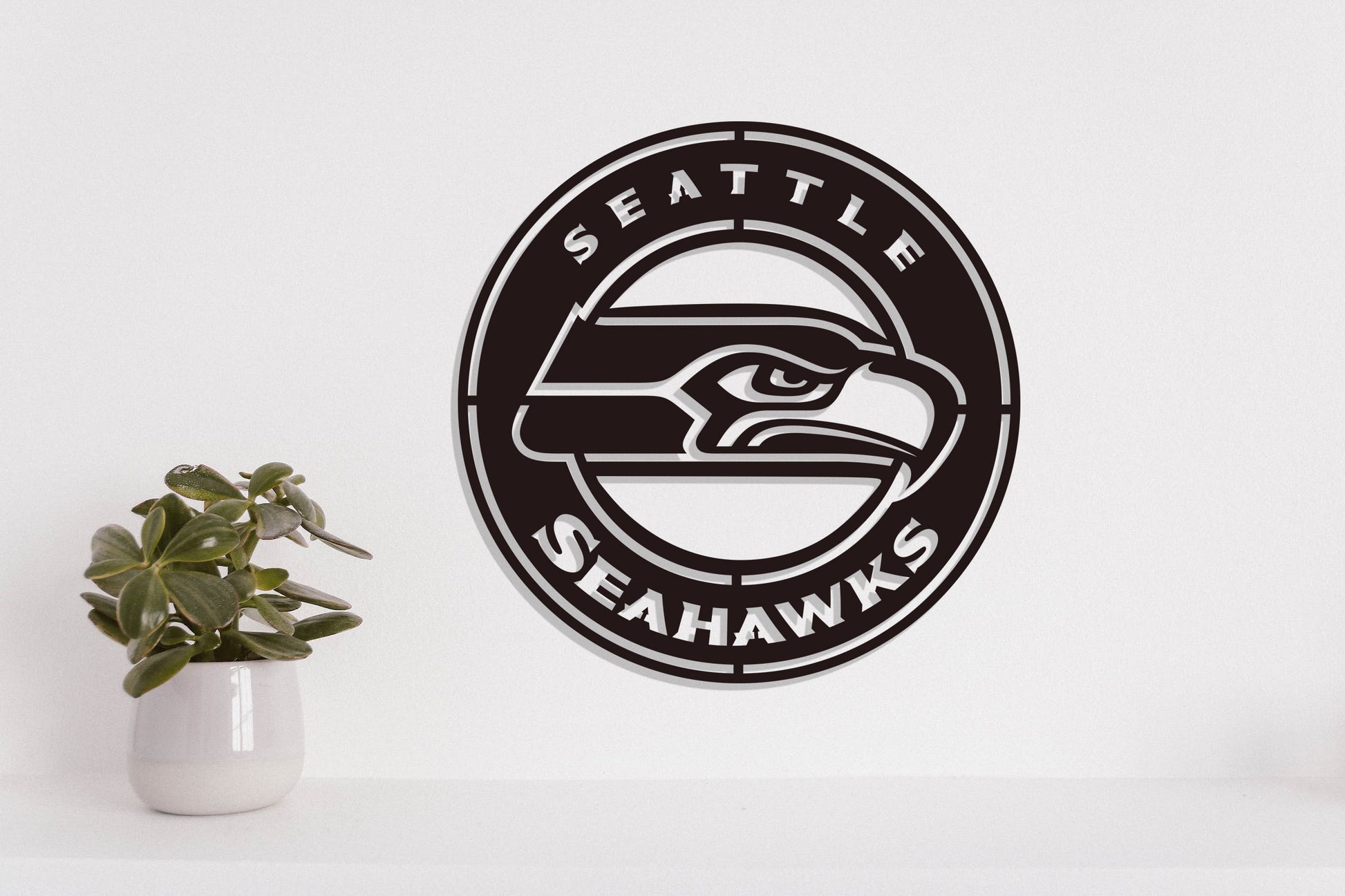 Seattle Dxf Seattle Seahawks Badge Shield Laser Cut files svg dxf ai eps png jpg p ...