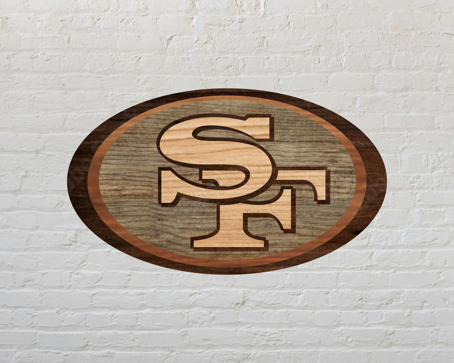 San Francisco 49ers Multi Layered Laser Cut files svg dxf ai png