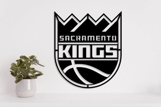Sacramento Kings Badge Shield Metal Laser Cut files svg dxf ai png jpg pdf eps