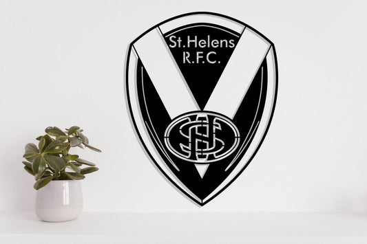 St Helens RFC Badge Shield Metal Laser Cut files svg dxg jpg png pdf ai eps