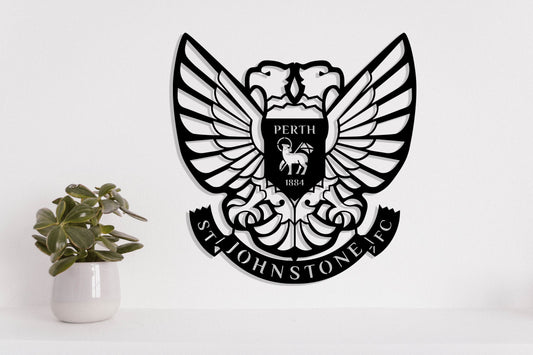 St Johnstone FC Badge Shield Metal Laser Cut files svg dxg jpg png pdf ai eps