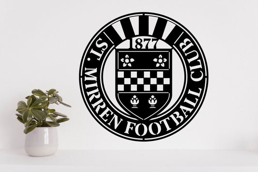 St. Mirren FC Badge Shield Metal Laser Cut files svg dxg jpg png pdf ai eps