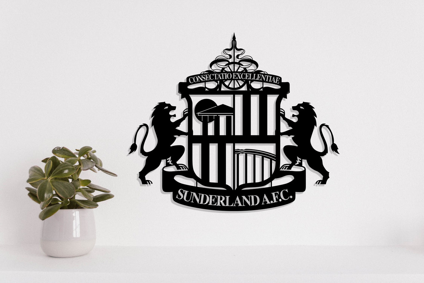 Sunderland FC Badge Shield Metal Laser Cut files ai png svg dxf, jpg eps pdf