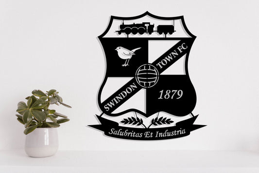 Swindon Town FC Badge Shield Metal Laser Cut files svg dxg jpg png pdf ai eps