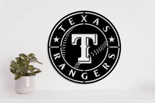 Texas Rangers Badge Shield Metal Laser Cut files svg dxf ai png jpg pdf eps