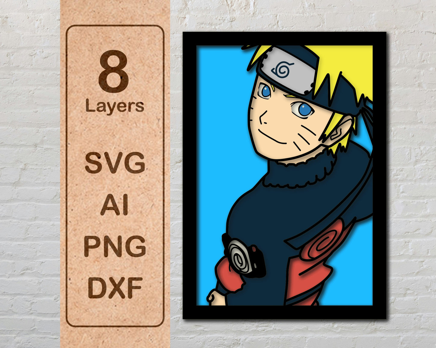 Naruto Ninja Anime Layered Laser Cut files