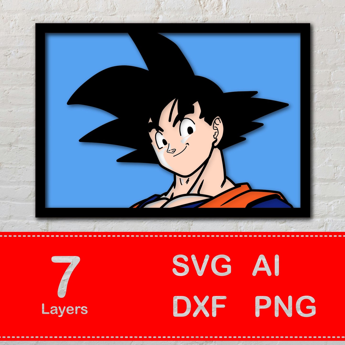 Son Goku Dragon Ball Multilayer Laser Cut files