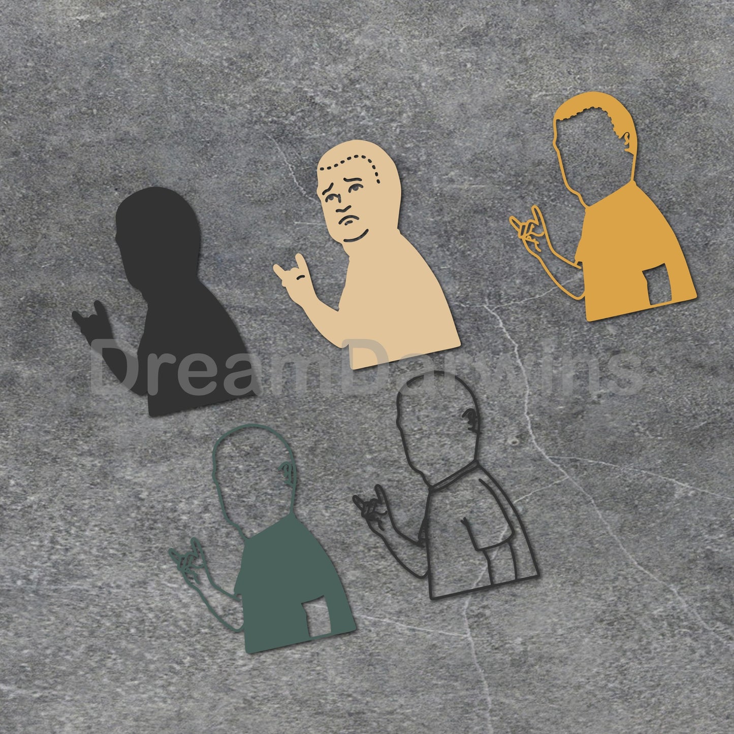 Bobby Hill Multilayer Laser Cut files