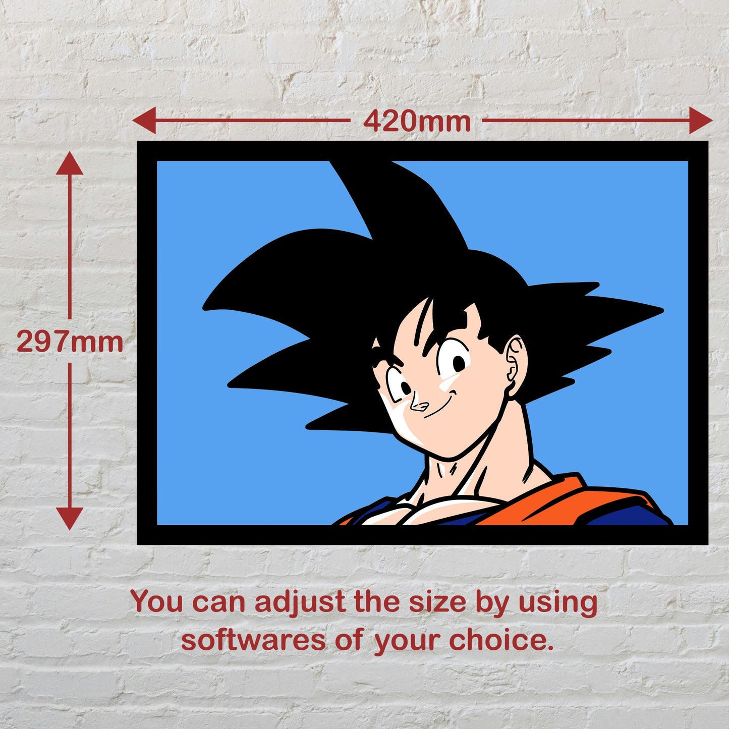 Son Goku Dragon Ball Multilayer Laser Cut files
