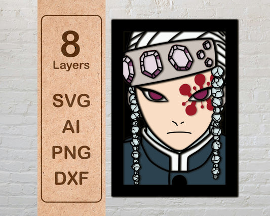 Tengen Usui Demon Slayer Multilayer Laser Cut files
